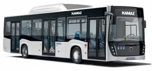 Рестайлинговый городской полунизкопольный автобус большого класса НЕФАЗ 5299-30-57 на КПГ